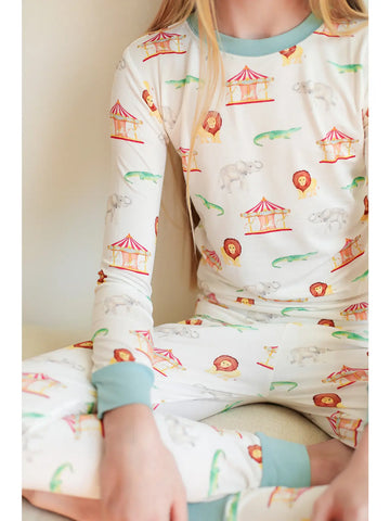 Image of Under the Big Top 2 Piece Bamboo Pajama Set