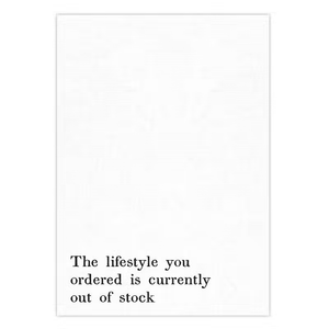 Lifestyle ordered is out of stock tea towel