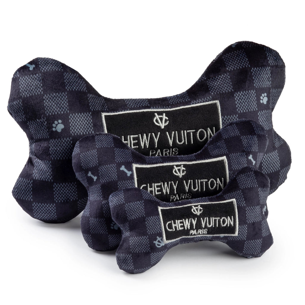 Dog, Checkered Chewy Vuitton Bone Dog Toy Small