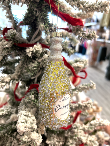 CHAMPAGNE BOTTLE ORNAMENT