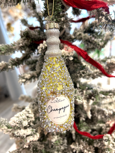 CHAMPAGNE BOTTLE ORNAMENT