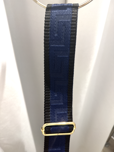 Crossbody Strap- Blue Zig-Zag