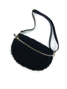 Furry Fanny Pack- Black