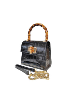 Small Bamboo Bag- Black