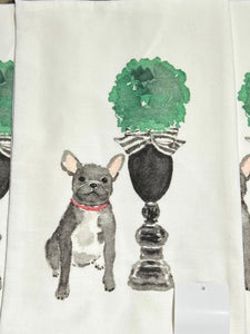 Topiary and Terrier Towel