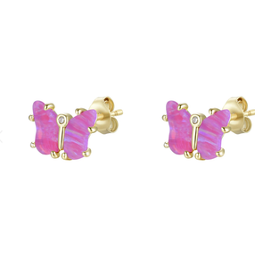 OPAL BUTTERFLY STUD EARRINGS