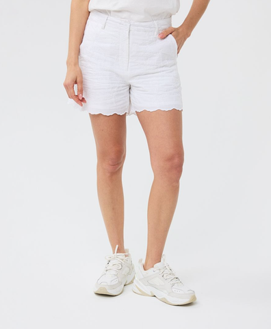 Image of SALE Chicken Embroidery Shorts- White