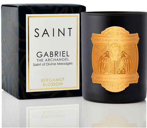 Image of SAINT GABRIEL THE ARCHANGEL Saint of Divine Messages, 14 oz candle