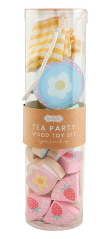 Image of WOOD TEA PARTY TOY SET