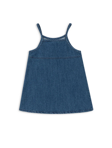 Magot Strap Dress Gots- Denim Blue