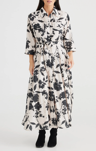 Rossellini Floral Print Shirtdress