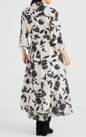 Image of Rossellini Floral Print Shirtdress