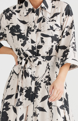 Rossellini Floral Print Shirtdress