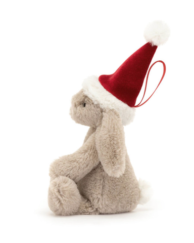 Image of Bashful Christmas Bunny Ornament