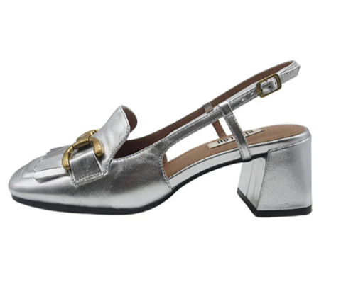 Image of DENNIS Silver Loafers BIBI LOU