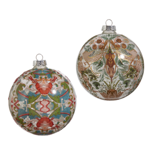 5" WILLIAM MORRIS BALL ORNAMENT