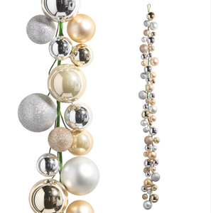 6' CHAMPAGNE BALL GARLAND