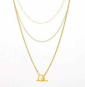 Triple Gold Plated Necklace