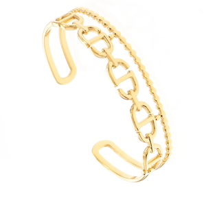 Double open chain bracelet