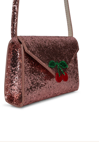 LOVE LETTER BAG - pink glitter