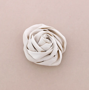 10cm Fabric Flower Brooch-Beige