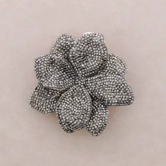 Glitter Flower Brooch