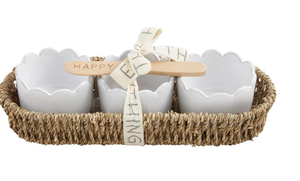 Scallop Tidbit & Basket Set