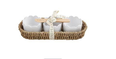 Scallop Tidbit & Basket Set