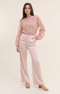 Satin Pants- Pink