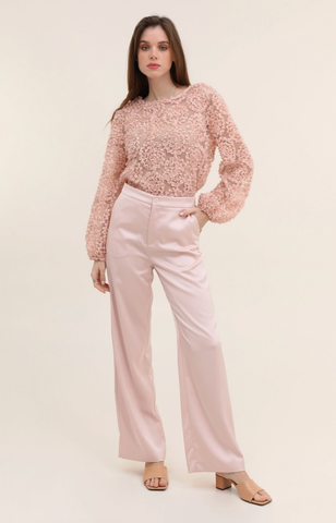 Image of Satin Pants- Pink