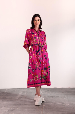 Remi Raspberry Bloom Dress