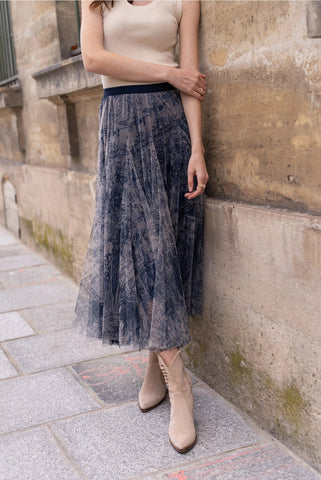 Amber Tulle Skirt - Blue